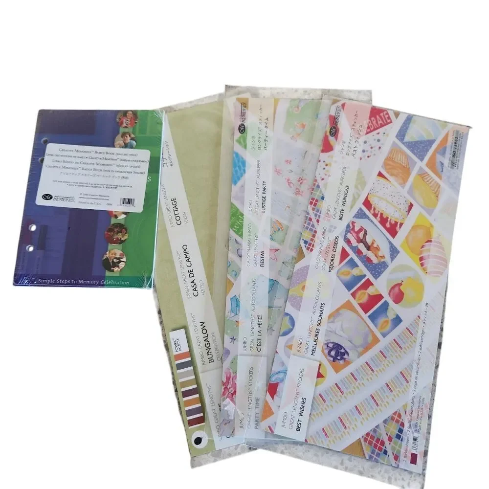 Creative Memories Scrapbook Paper Pack Bundle JUMBO Great Lengths Packs